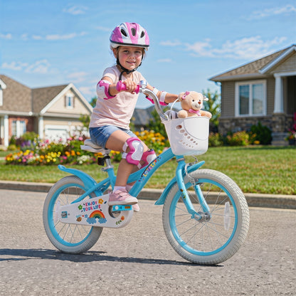 Girls Bike 12-18 Inch with Training Wheels and BasketKids BikeTorqelo.com