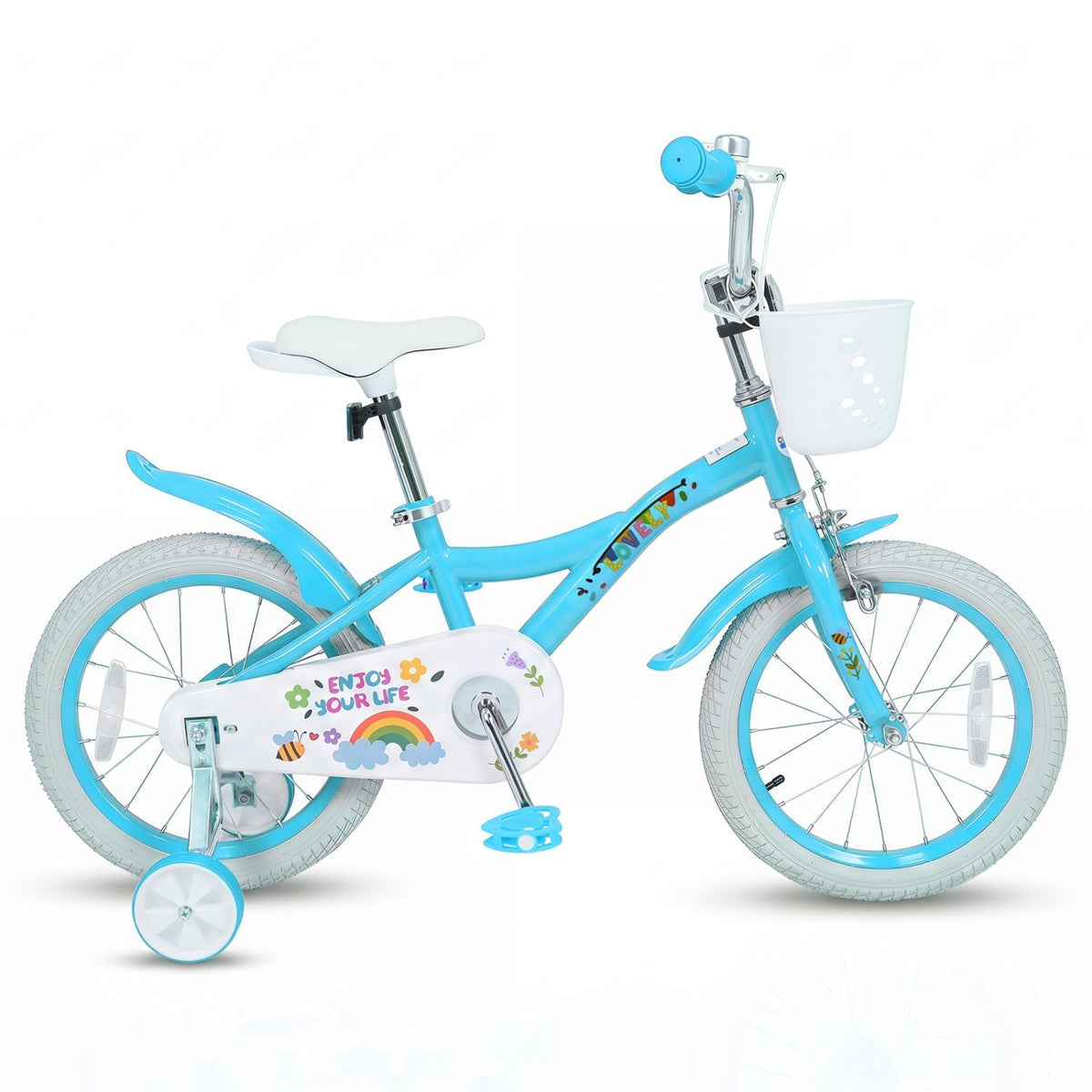 Girls Bike 12-18 Inch with Training Wheels and BasketKids BikeTorqelo.com