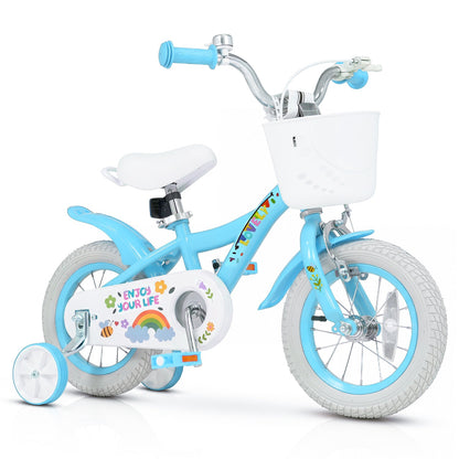 Girls Bike 12-18 Inch with Training Wheels and BasketKids BikeTorqelo.com