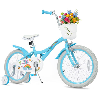 Girls Bike 12-18 Inch with Training Wheels and BasketKids BikeTorqelo.com