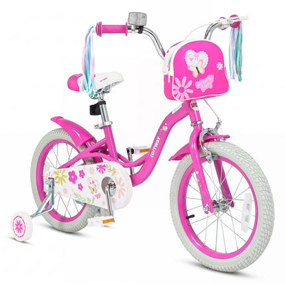 Girls Bike 12-18 Inch with Training Wheels and Front BagKids BikeTorqelo.com