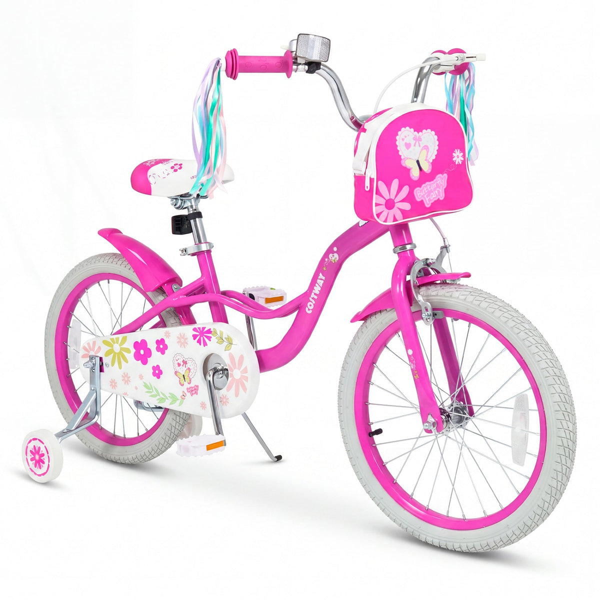Girls Bike 12-18 Inch with Training Wheels and Front BagKids BikeTorqelo.com