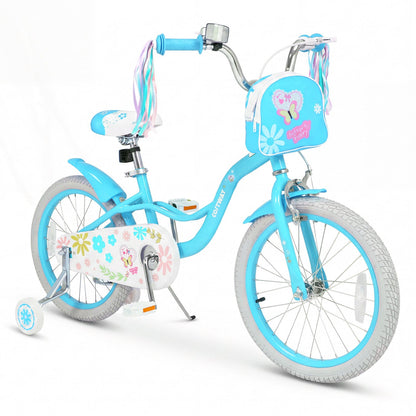 Girls Bike 12-18 Inch with Training Wheels and Front BagKids BikeTorqelo.com