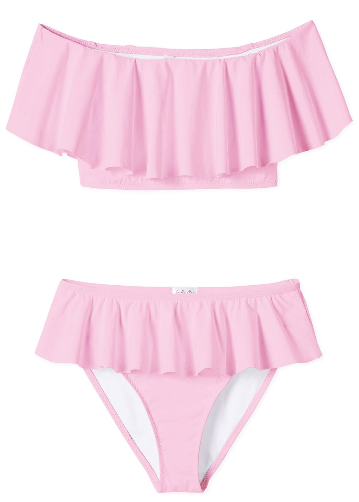 Pink Draped Bikini by Ivory Trillium