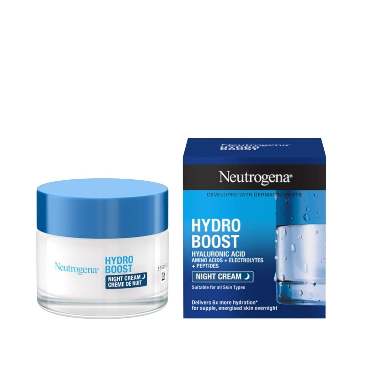Neutrogena Hydro Boost Night Cream 50ml - Hydrating Skincare for Dry Skin by Beauty Care Bag