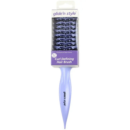 Glide'N Style Curl Defining Hair Brush for Curly Hair by Beauty Care Bag