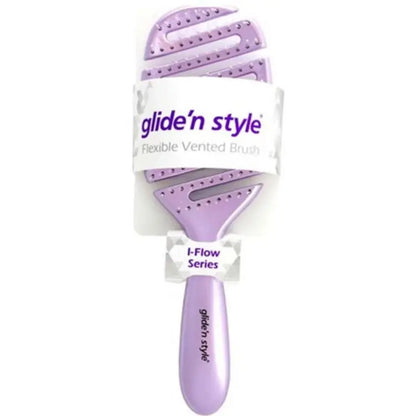 Glide'N Style GS-345 Elastic Detangling Hair Brush by Beauty Care Bag