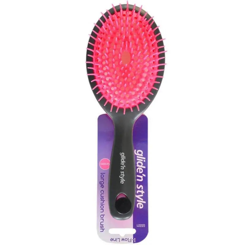 Glide'N Style I-Flow Line Large Cushion Brush by Beauty Care Bag