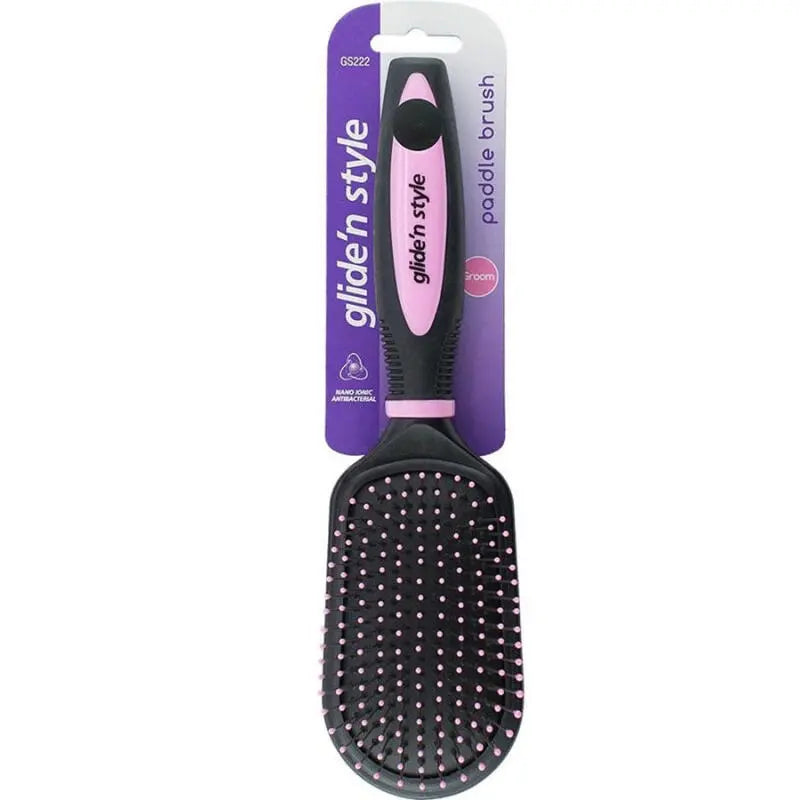 Glide'N Style Paddle Brush Detangling Hair Brush GS-222 by Beauty Care Bag