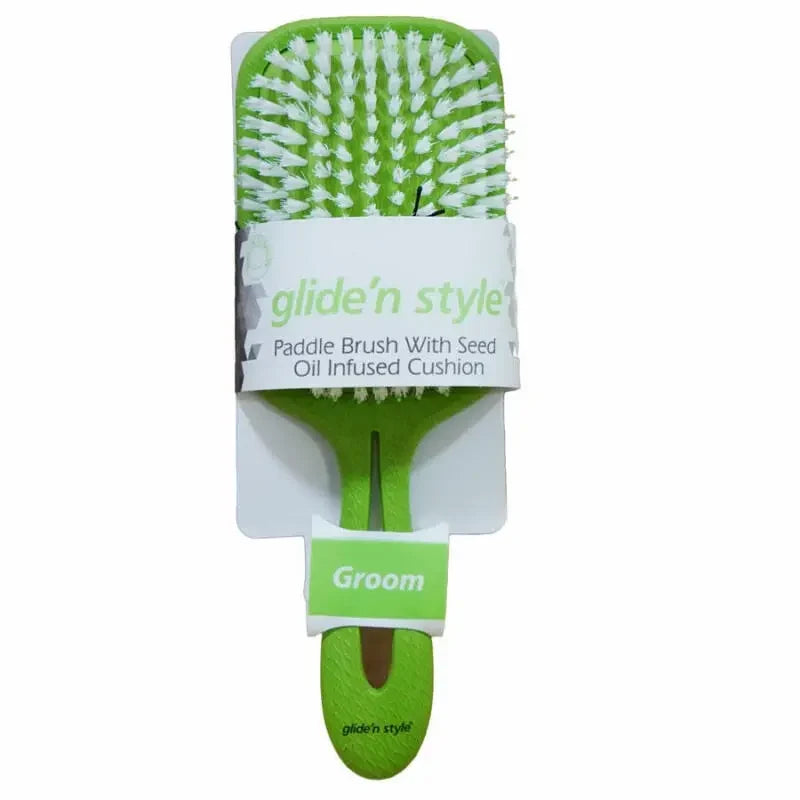 Glide'N Style Paddle Hair Brush GS243 for Easy Detangling by Beauty Care Bag