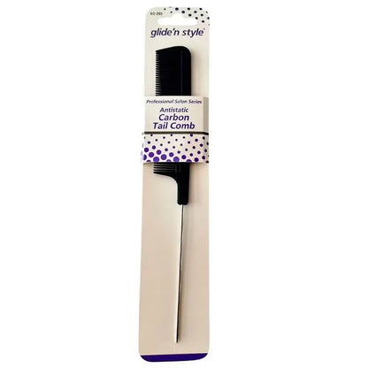 Glide'N Style Carbon Antistatic Tail Comb GS-265 by Beauty Care Bag