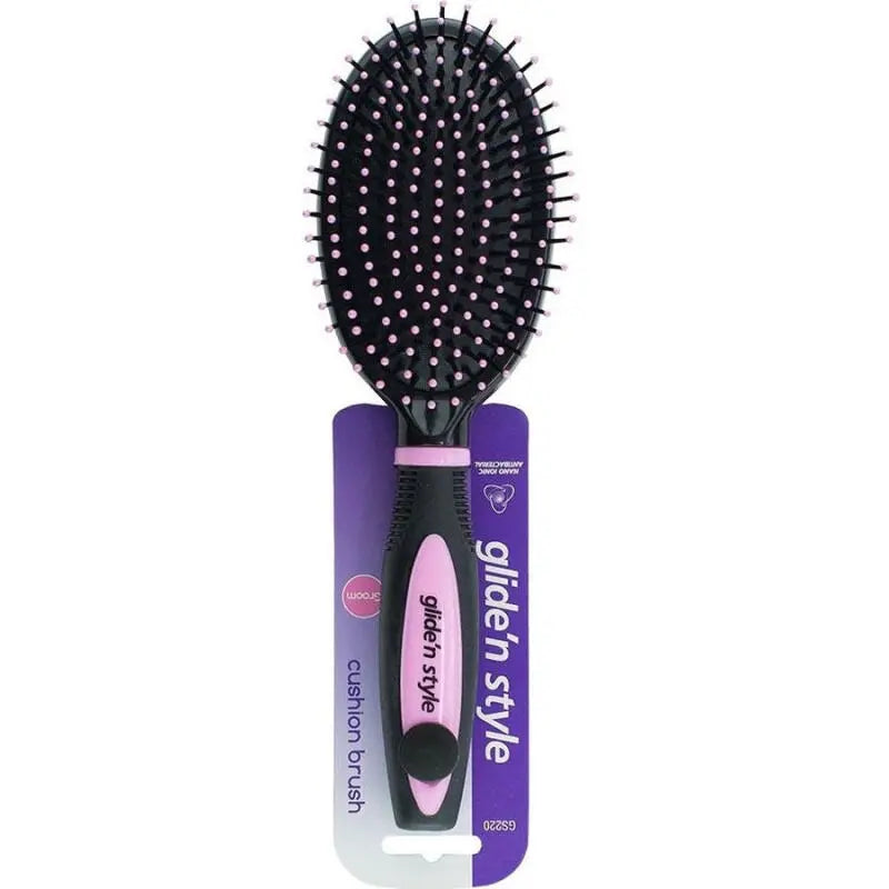 Glide'N Style Cushion Brush Detangling Hair Brush GS-220 by Beauty Care Bag