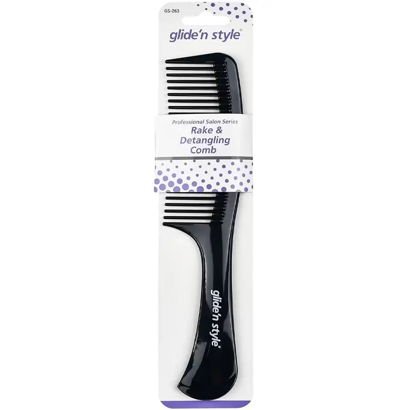 Glide'N Style Detangling Rake Comb GS-263 for Easy Styling by Beauty Care Bag