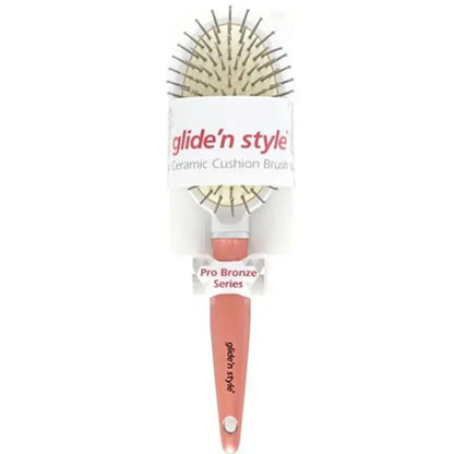 Glide'N Style GS-341 Ceramic Detangling Hair Brush by Beauty Care Bag