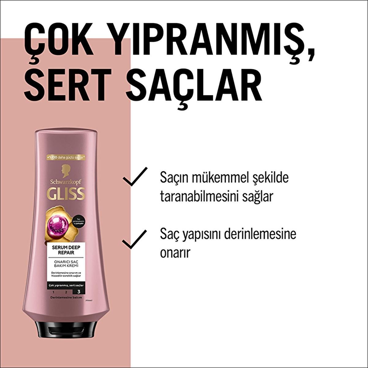 Gliss Serum Deep Repair Hair Conditioner: Revitalize Damaged Hair with Amino Protein Serum for Ultimate Restructuring and ElasticityConditionerTorqelo.com