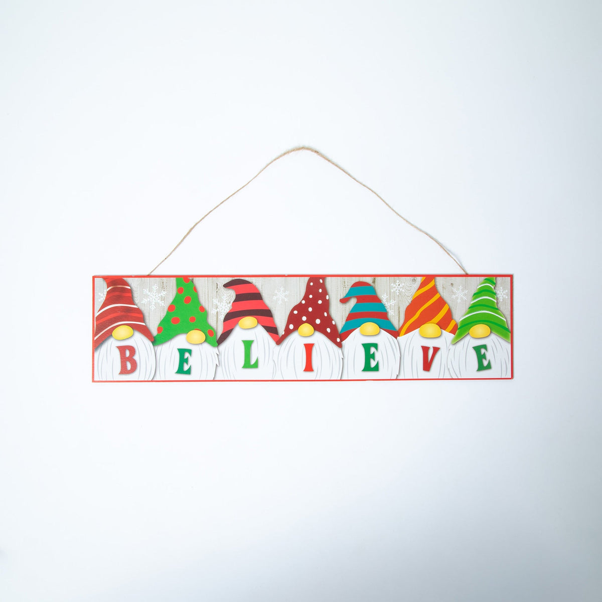 Glitter Gnome Holiday SignDecorative Home AccentTorqelo.com