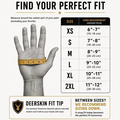 Classic Longer Cuff Deerskin Gloves by Legendary USA