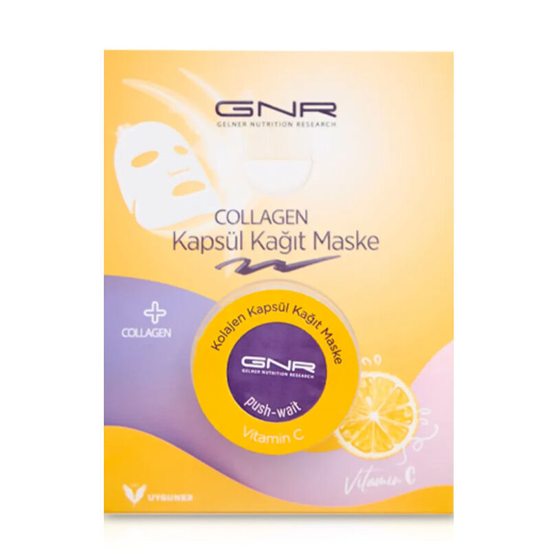 Gnr Collagen Capsule Sheet Mask for Deep Nourishment 1 Count by Beauty Care Bag