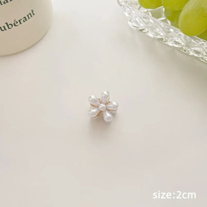 Gold Pearl Rhinestone Mini Hair ClipHair AccessoriesTorqelo.com