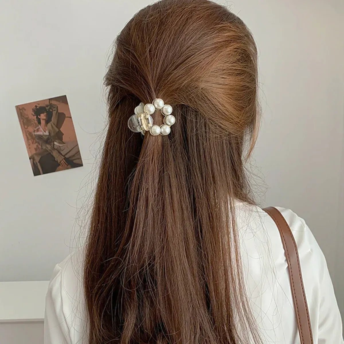 Gold Pearl Rhinestone Mini Hair ClipHair AccessoriesTorqelo.com