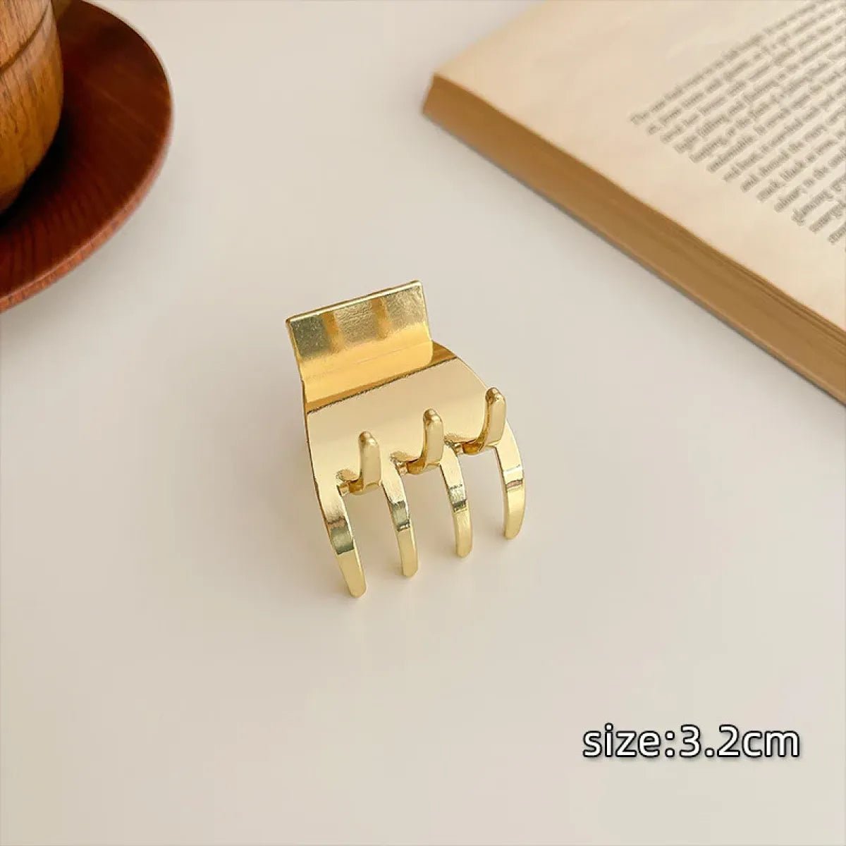 Gold Pearl Rhinestone Mini Hair ClipHair AccessoriesTorqelo.com