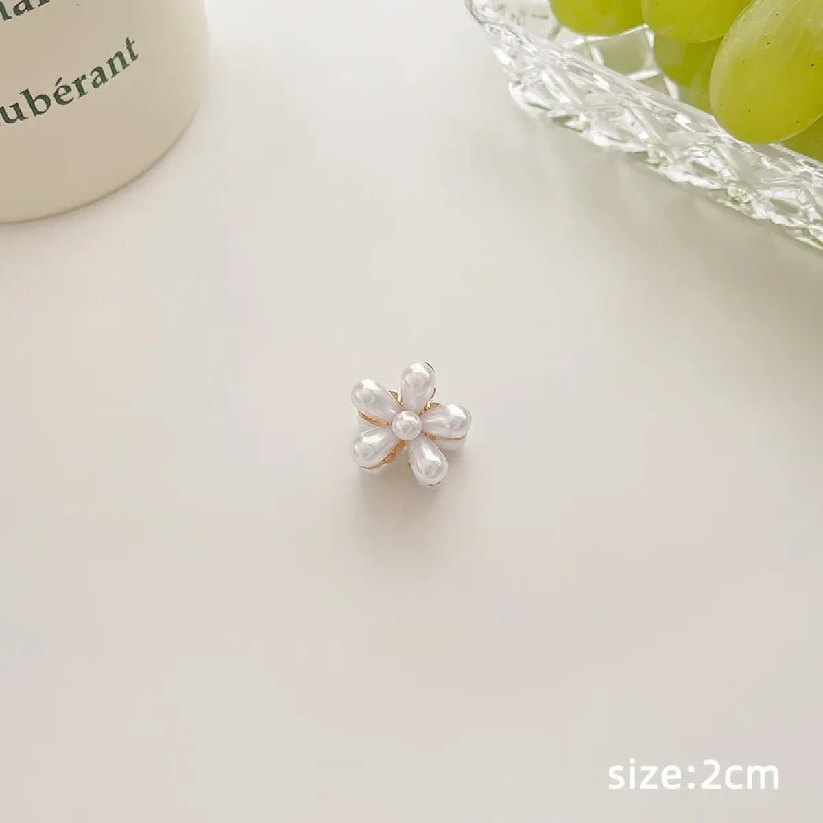 Gold Pearl Rhinestone Mini Hair ClipHair AccessoriesTorqelo.com