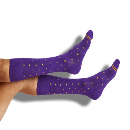 Gold / Purple Mixed Socks 4 Pack -BTeam ColorwaysTorqelo.com