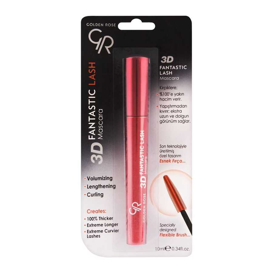 Golden Rose 3D Fantastic Lash Mascara for Volume & Length by Beauty Care Bag