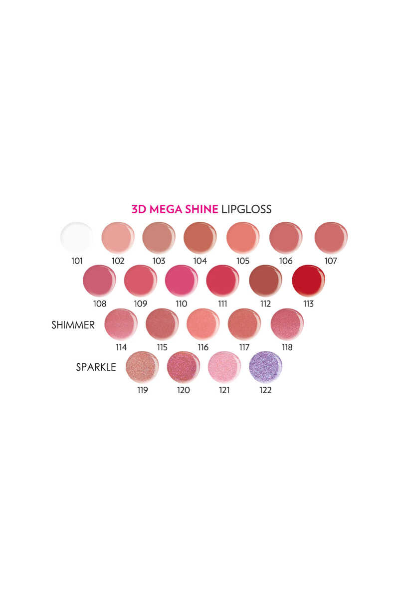 Golden Rose 3D Mega Shine Lipgloss 105 - 5.2ml by Beauty Care Bag