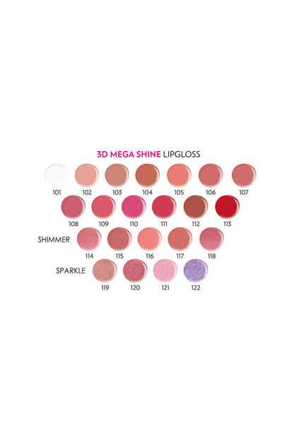 Golden Rose 3D Mega Shine Lipgloss 105 - 5.2ml by Beauty Care Bag
