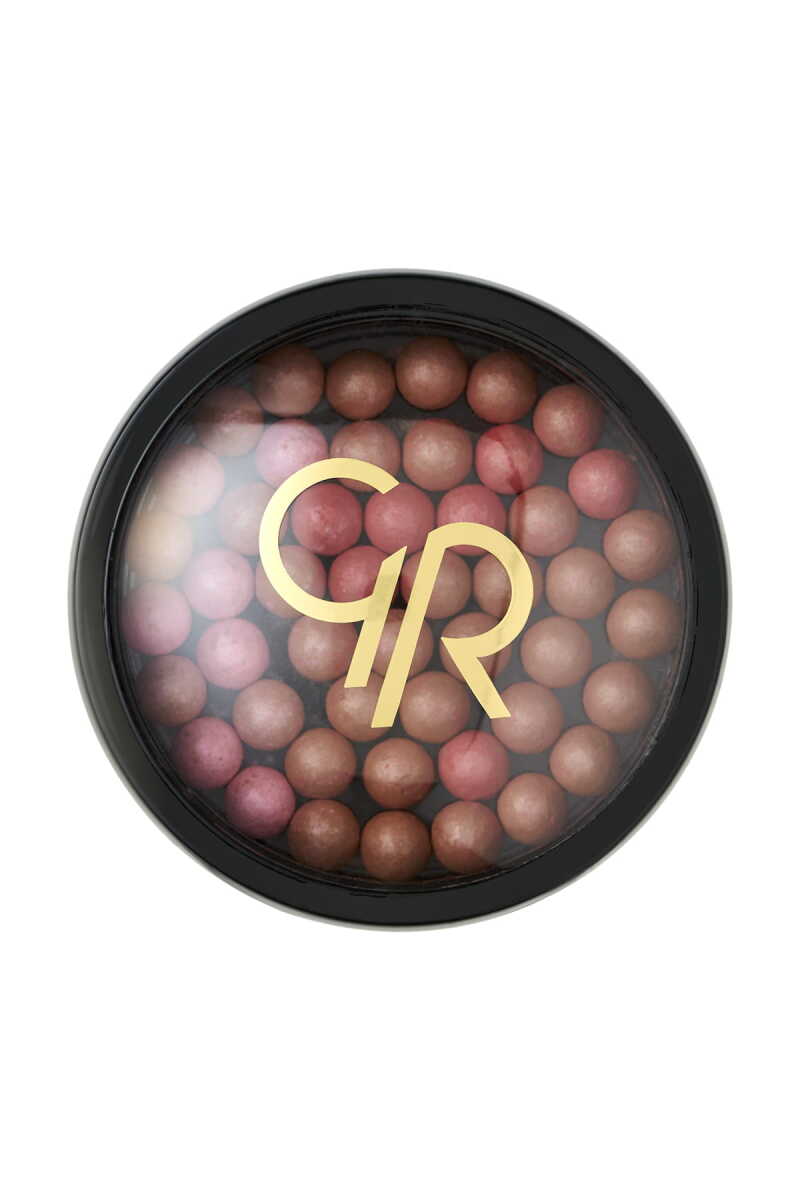 Golden Rose Ball Blusher in 01 Apricot for Natural Glow by Beauty Care Bag
