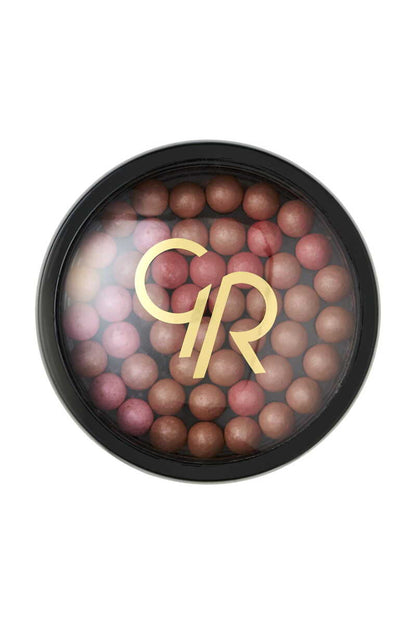 Golden Rose Ball Blusher in 01 Apricot for Natural Glow by Beauty Care Bag