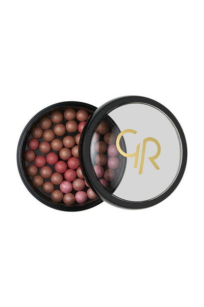 Golden Rose Ball Blusher in 01 Apricot for Natural Glow by Beauty Care Bag