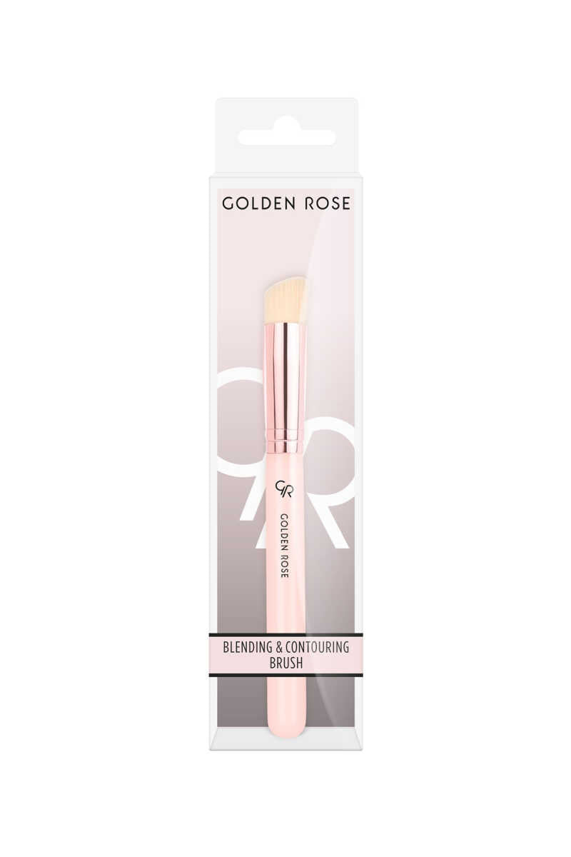 Golden Rose Blending & Contouring Brush for Seamless Definition by Beauty Care Bag