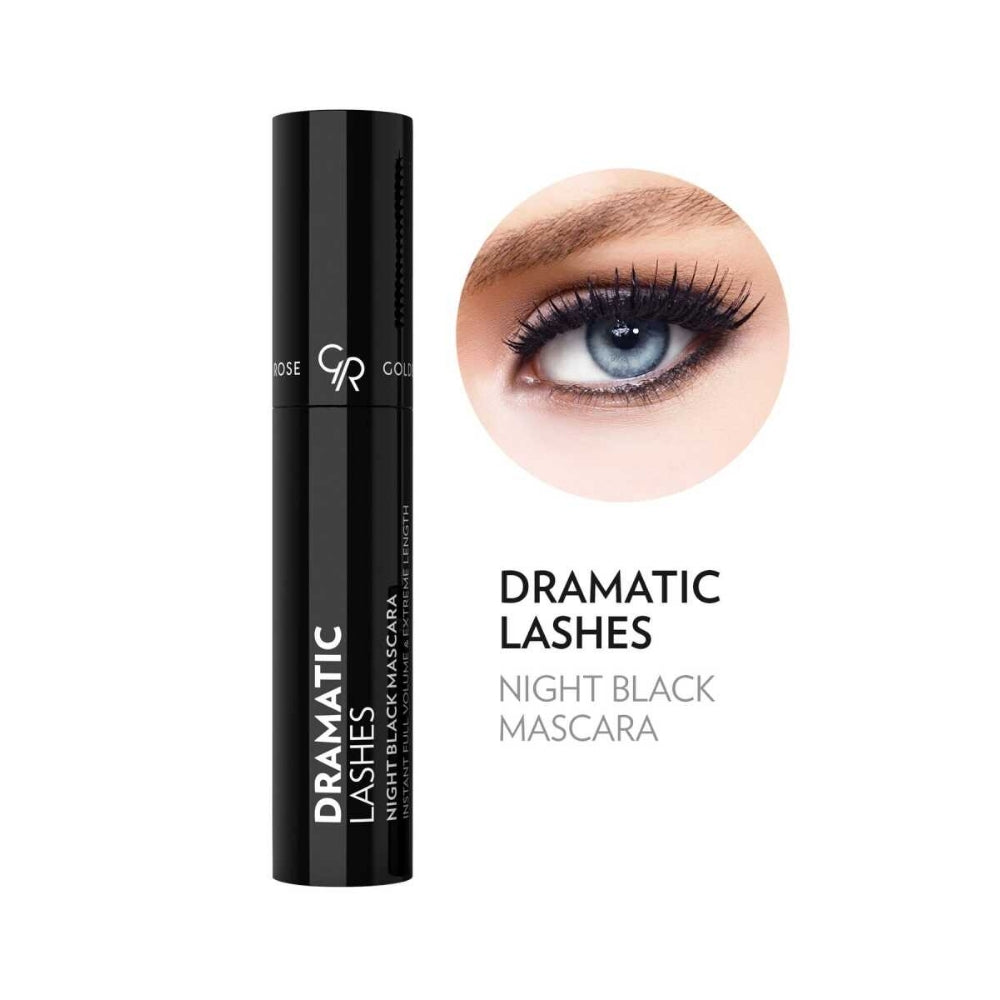 Golden Rose Dramatic Lashes Night Mascara in Black by Beauty Care Bag