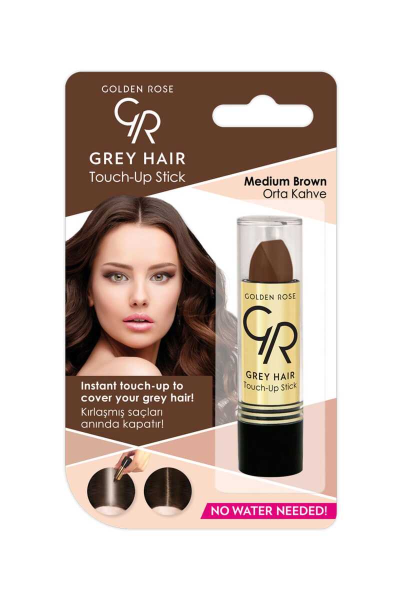Golden Rose Grey Hair Touch-Up Stick Medium Brown 4.2g by Beauty Care Bag