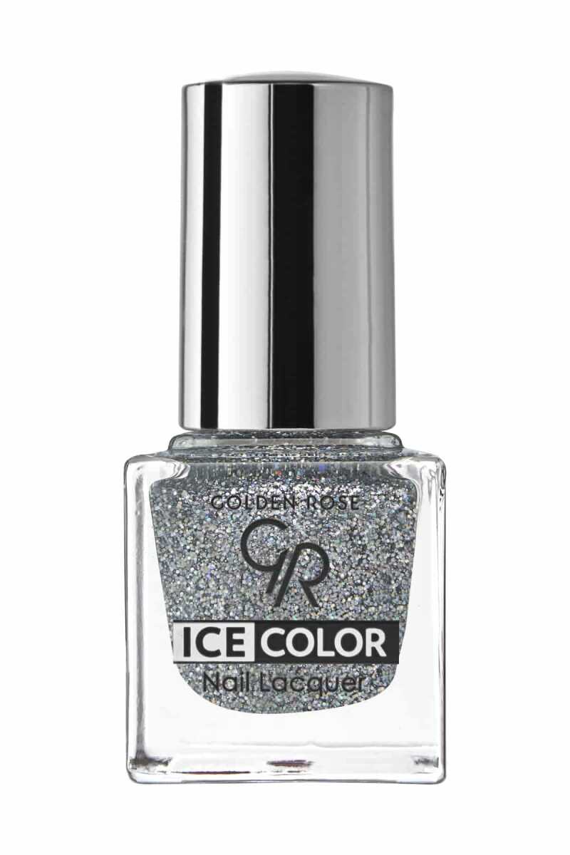 Golden Rose Ice Color Nail Lacquer Glitter 196 6ml by Beauty Care Bag