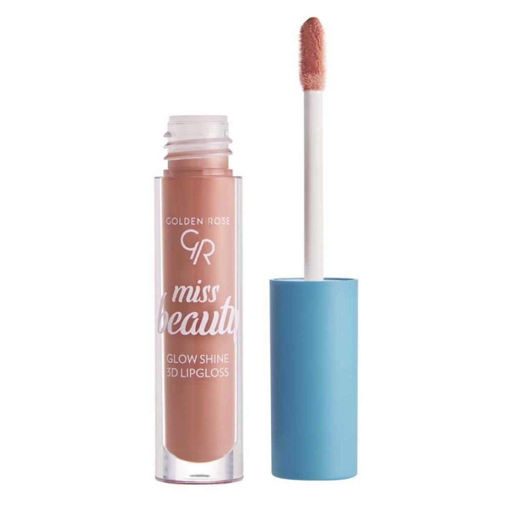 Golden Rose Miss Beauty Glow Shine 3D Lipgloss 03 Soft Peach by Beauty Care Bag