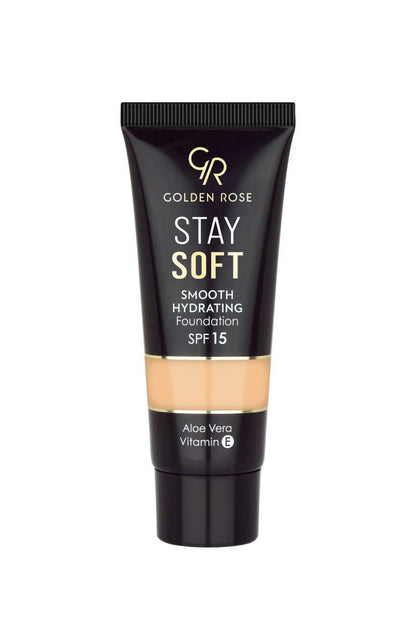 Golden Rose Stay Soft Smooth Hydrating Foundation 204 30ml by Beauty Care Bag