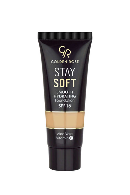 Golden Rose Stay Soft Smooth Hydrating Foundation - 206 - 30ml by Beauty Care Bag