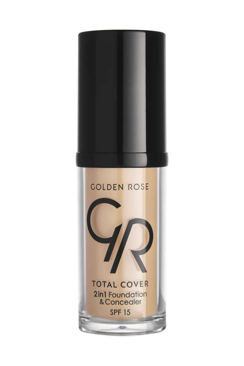 Golden Rose Total Cover 2in1 Foundation & Concealer 02 Ivory 30ml by Beauty Care Bag