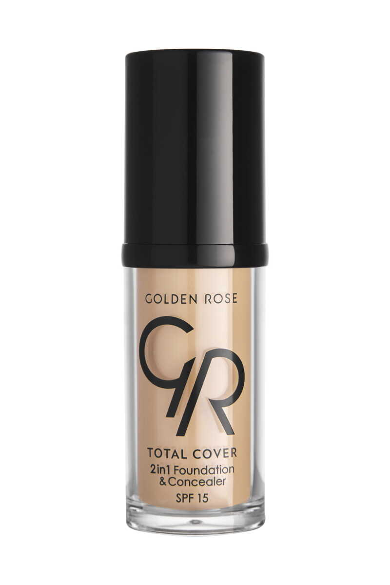 Golden Rose Total Cover 2in1 Foundation & Concealer 04 Beige 30ml by Beauty Care Bag