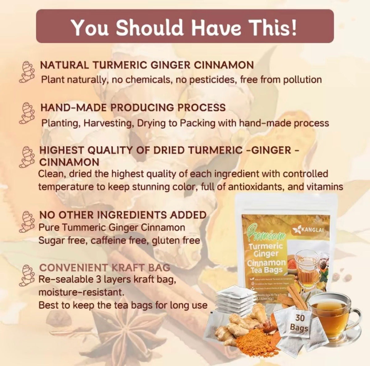 GoldenSpice Turmeric TeaTorqelo.com