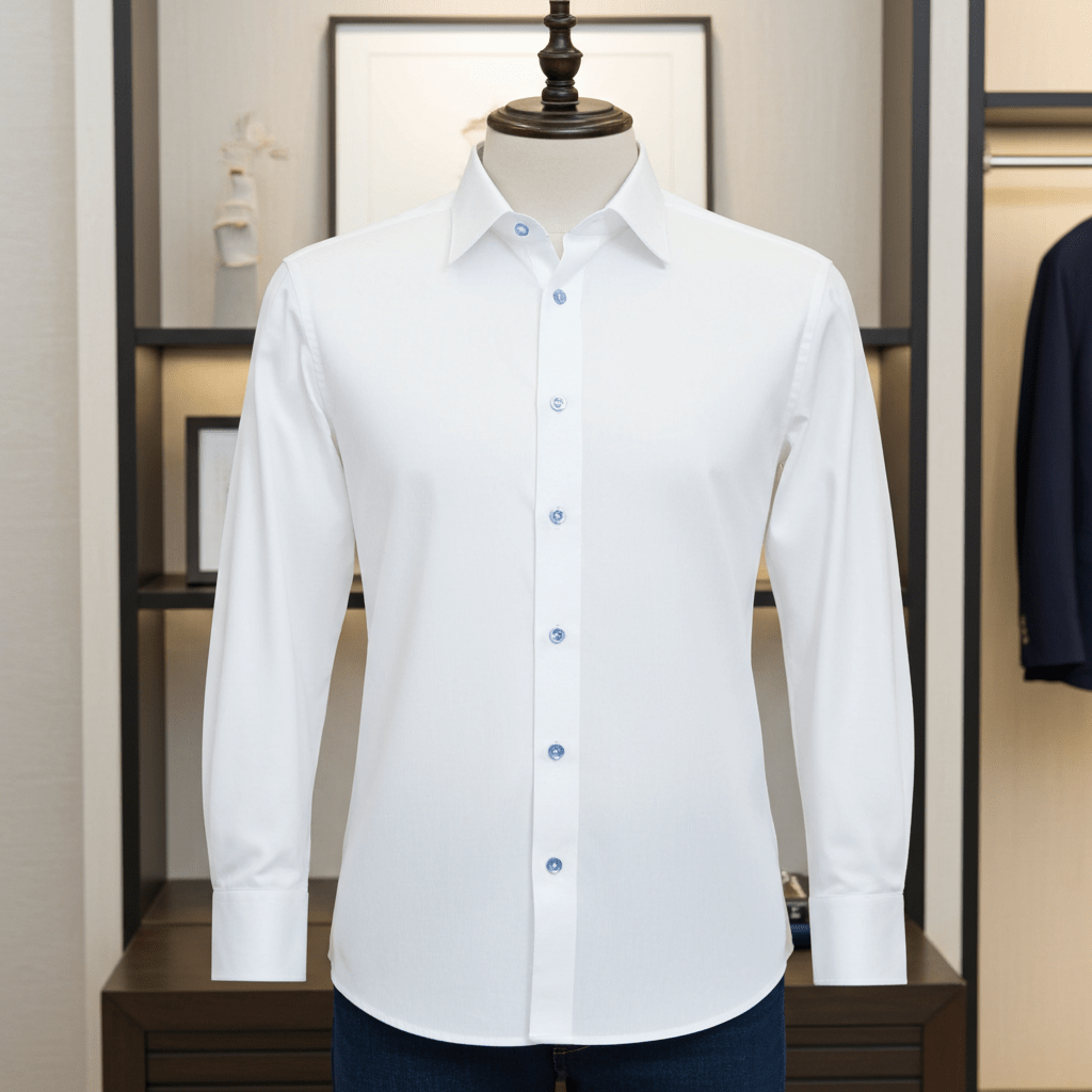 Gordon Button-Up Shirt With Contrast Details // White // Contemporary Fit (Regular)Shirts & TopsTorqelo.com