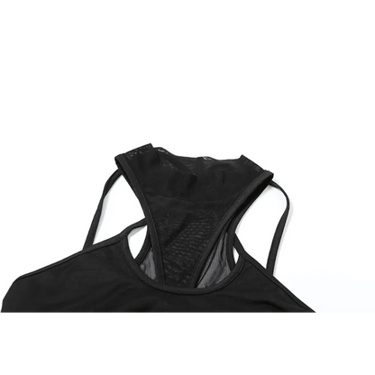 Gothic Techwear Hollow-Out BodysuitBodysuitsTorqelo.com