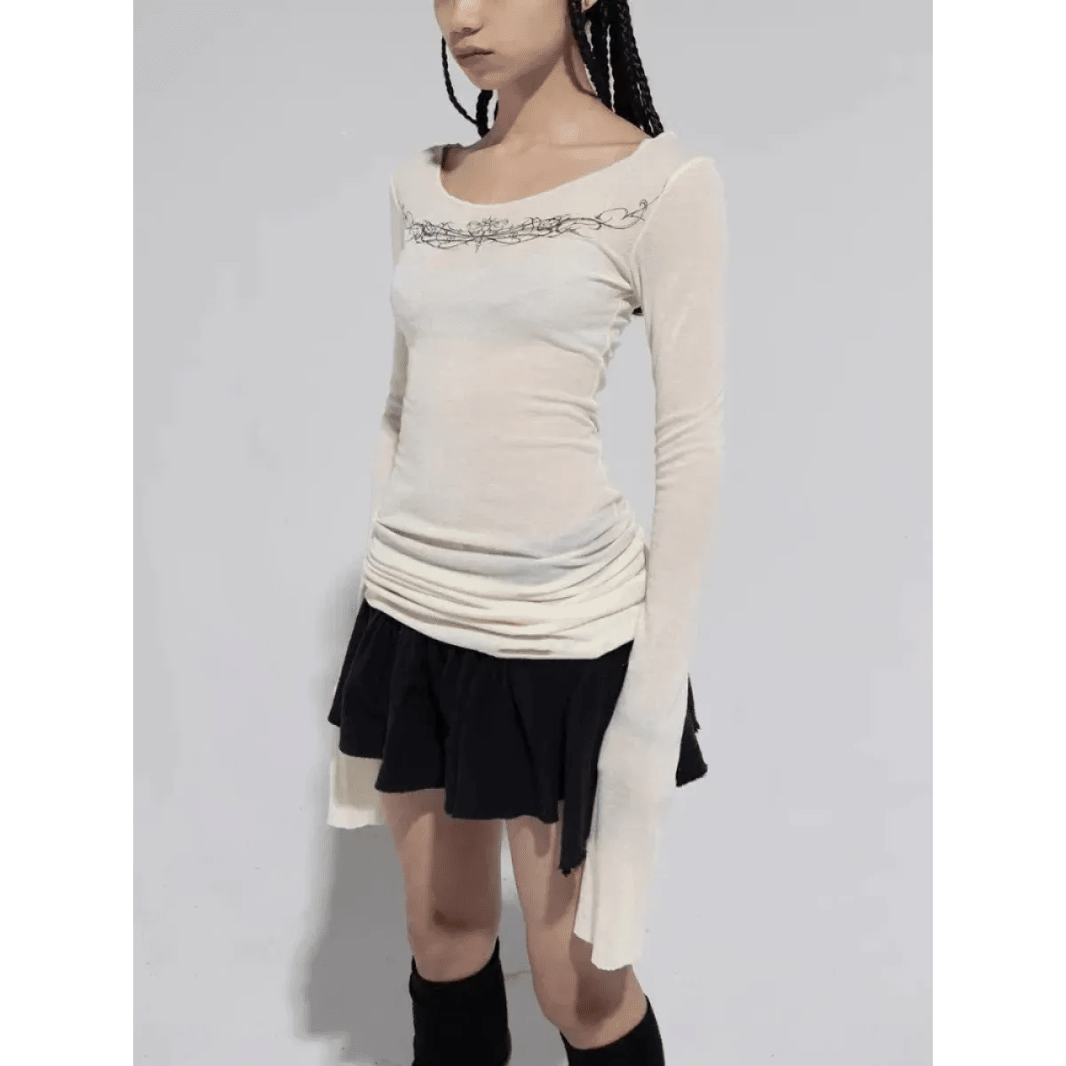 Gothic Y2K Long Sleeve TopTopsTorqelo.com