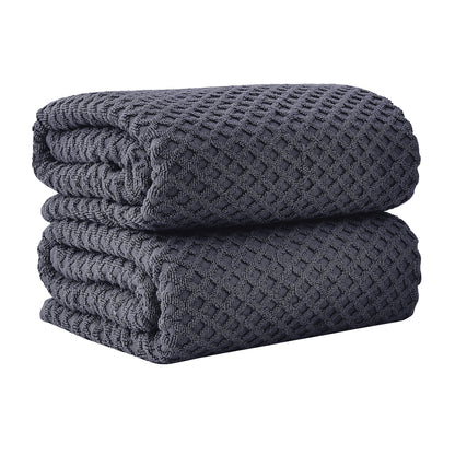 Cotton Diamond Waffle Weave Bath Towel Set - Grayson Collection by Great Bay Home