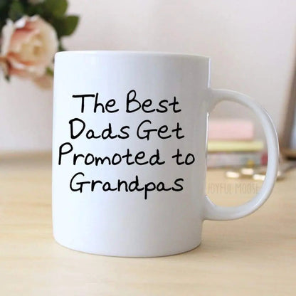 Promoted to Grandpa Coffee Mug - Unique Gift for Expecting Grandfathers - Pregnancy Announcement Idea by Joyful Moose
