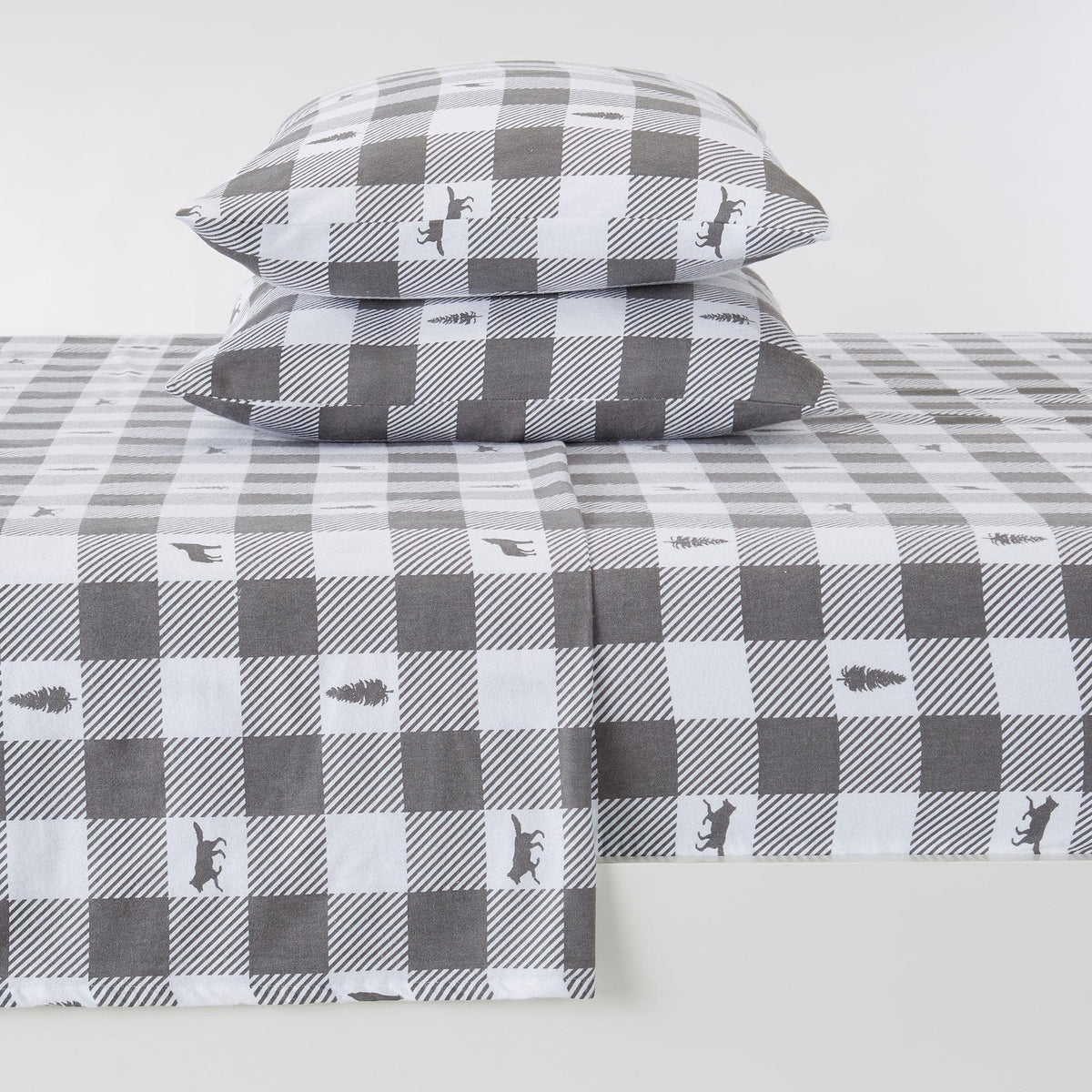 100% Turkish Cotton Flannel Sheet Sets - Boulder Collection by Great Bay Home