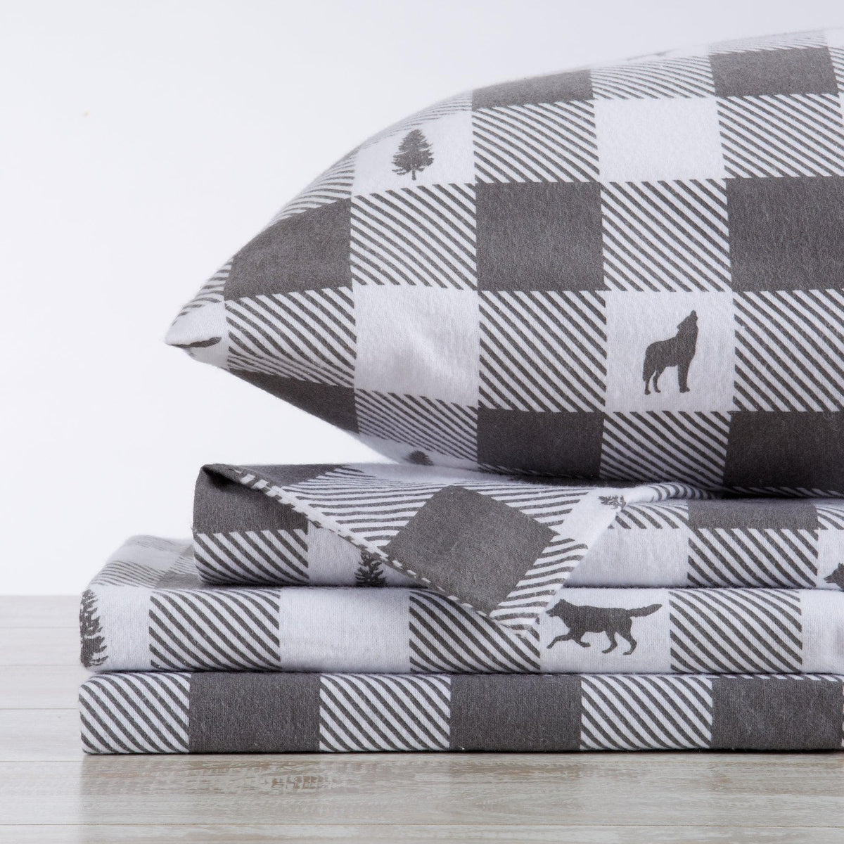 100% Turkish Cotton Flannel Sheet Sets - Boulder Collection by Great Bay Home